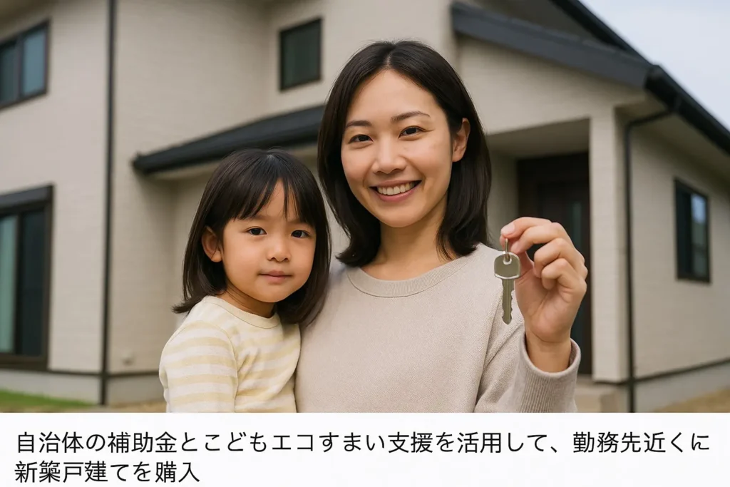 補助金を活用して新築戸建てを購入した母子家庭Bさん(32歳)